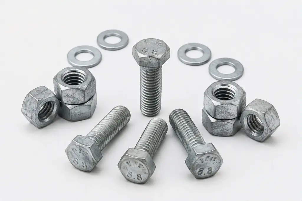 Gr. 8.8 HDG Nut and Bolts / 鉛水8.8級拉力螺絲連帽