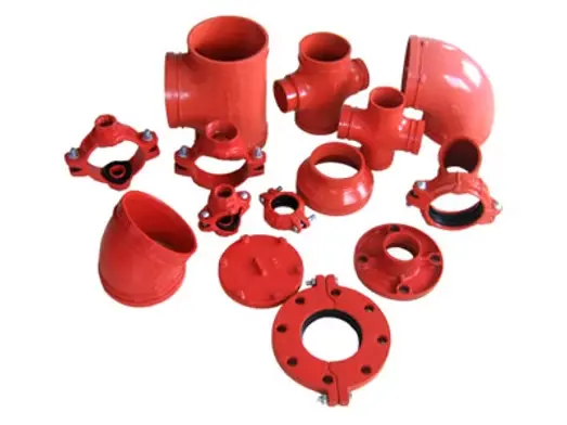 Grooved Coupling and Fittings
球鐵溝槽式管件(有坑)