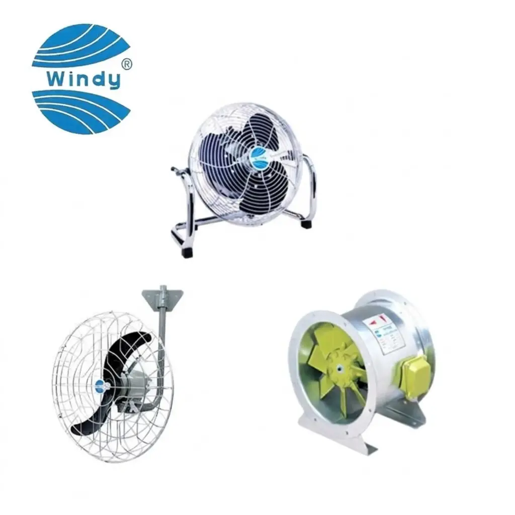 Windy Ventilating & Cooling Fans
大風牌 工業牛角風扇 、手提式軸流風